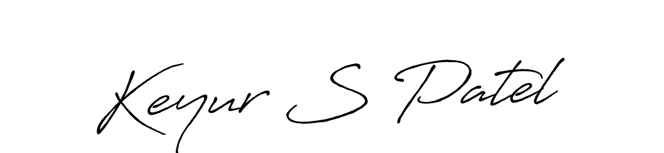 Make a beautiful signature design for name Keyur S Patel. Use this online signature maker to create a handwritten signature for free. Keyur S Patel signature style 7 images and pictures png