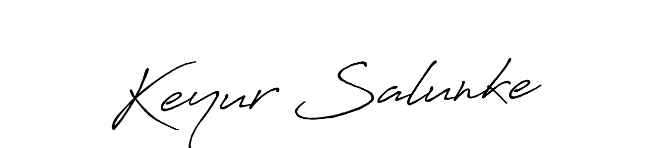 if you are searching for the best signature style for your name Keyur Salunke. so please give up your signature search. here we have designed multiple signature styles  using Antro_Vectra_Bolder. Keyur Salunke signature style 7 images and pictures png