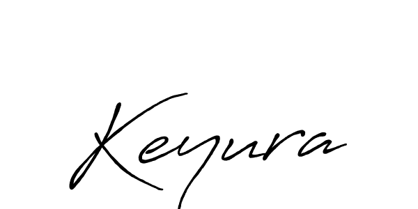 Make a beautiful signature design for name Keyura. With this signature (Antro_Vectra_Bolder) style, you can create a handwritten signature for free. Keyura signature style 7 images and pictures png