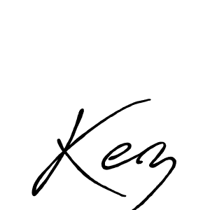 Design your own signature with our free online signature maker. With this signature software, you can create a handwritten (Antro_Vectra_Bolder) signature for name Kez. Kez signature style 7 images and pictures png