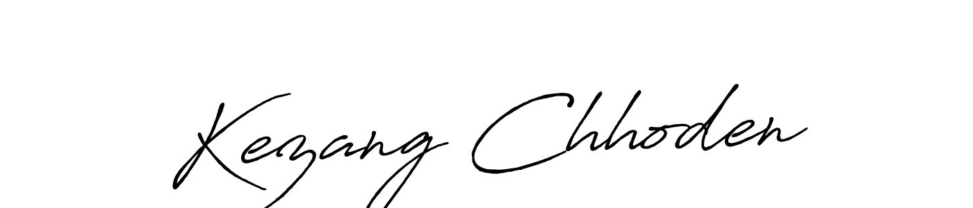 Use a signature maker to create a handwritten signature online. With this signature software, you can design (Antro_Vectra_Bolder) your own signature for name Kezang Chhoden. Kezang Chhoden signature style 7 images and pictures png
