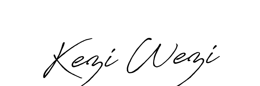 Similarly Antro_Vectra_Bolder is the best handwritten signature design. Signature creator online .You can use it as an online autograph creator for name Kezi Wezi. Kezi Wezi signature style 7 images and pictures png