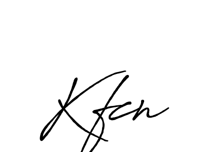 How to make Kfcn name signature. Use Antro_Vectra_Bolder style for creating short signs online. This is the latest handwritten sign. Kfcn signature style 7 images and pictures png