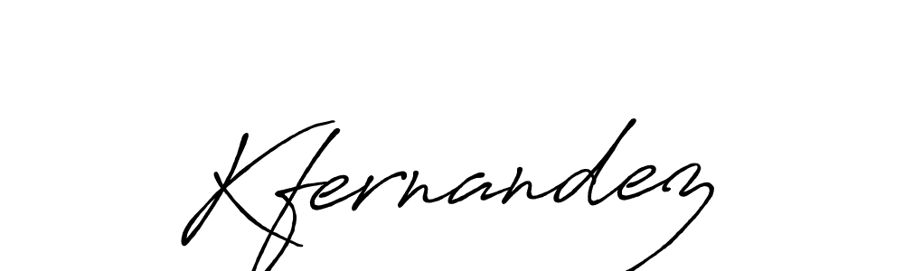 How to make Kfernandez name signature. Use Antro_Vectra_Bolder style for creating short signs online. This is the latest handwritten sign. Kfernandez signature style 7 images and pictures png