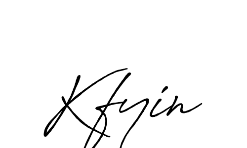 Once you've used our free online signature maker to create your best signature Antro_Vectra_Bolder style, it's time to enjoy all of the benefits that Kfyin name signing documents. Kfyin signature style 7 images and pictures png