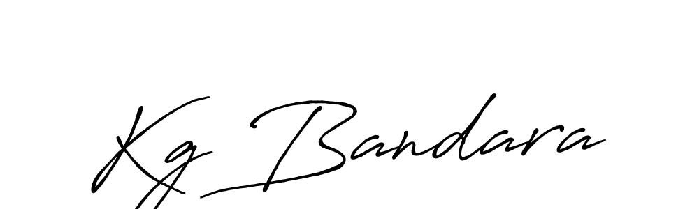 Use a signature maker to create a handwritten signature online. With this signature software, you can design (Antro_Vectra_Bolder) your own signature for name Kg Bandara. Kg Bandara signature style 7 images and pictures png