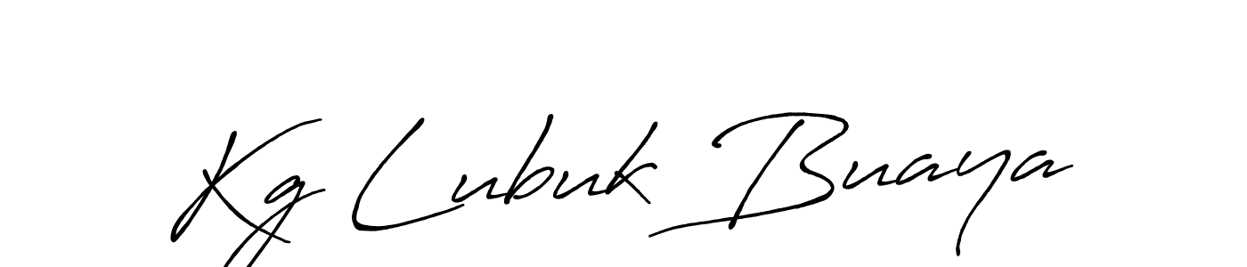 It looks lik you need a new signature style for name Kg Lubuk Buaya. Design unique handwritten (Antro_Vectra_Bolder) signature with our free signature maker in just a few clicks. Kg Lubuk Buaya signature style 7 images and pictures png