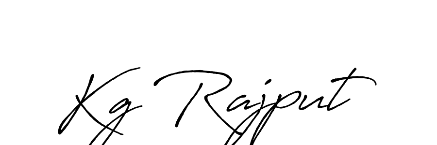 Kg Rajput stylish signature style. Best Handwritten Sign (Antro_Vectra_Bolder) for my name. Handwritten Signature Collection Ideas for my name Kg Rajput. Kg Rajput signature style 7 images and pictures png