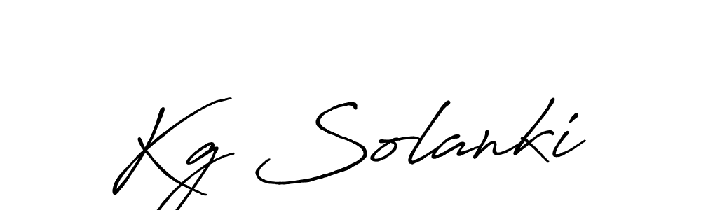 You should practise on your own different ways (Antro_Vectra_Bolder) to write your name (Kg Solanki) in signature. don't let someone else do it for you. Kg Solanki signature style 7 images and pictures png