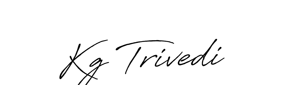 How to make Kg Trivedi signature? Antro_Vectra_Bolder is a professional autograph style. Create handwritten signature for Kg Trivedi name. Kg Trivedi signature style 7 images and pictures png