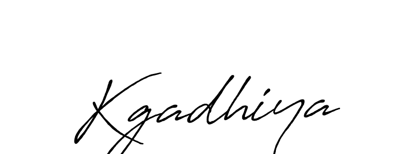 if you are searching for the best signature style for your name Kgadhiya. so please give up your signature search. here we have designed multiple signature styles  using Antro_Vectra_Bolder. Kgadhiya signature style 7 images and pictures png
