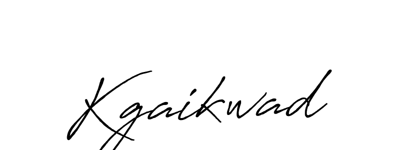 Create a beautiful signature design for name Kgaikwad. With this signature (Antro_Vectra_Bolder) fonts, you can make a handwritten signature for free. Kgaikwad signature style 7 images and pictures png