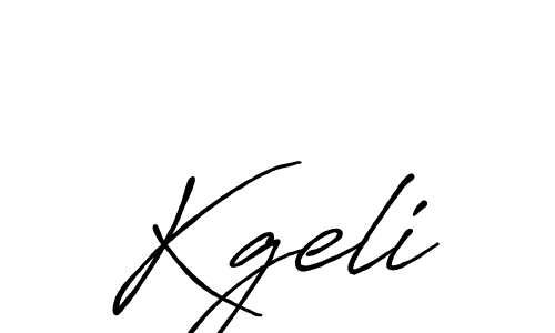 Kgeli stylish signature style. Best Handwritten Sign (Antro_Vectra_Bolder) for my name. Handwritten Signature Collection Ideas for my name Kgeli. Kgeli signature style 7 images and pictures png