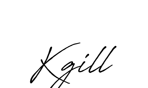 Create a beautiful signature design for name Kgill. With this signature (Antro_Vectra_Bolder) fonts, you can make a handwritten signature for free. Kgill signature style 7 images and pictures png