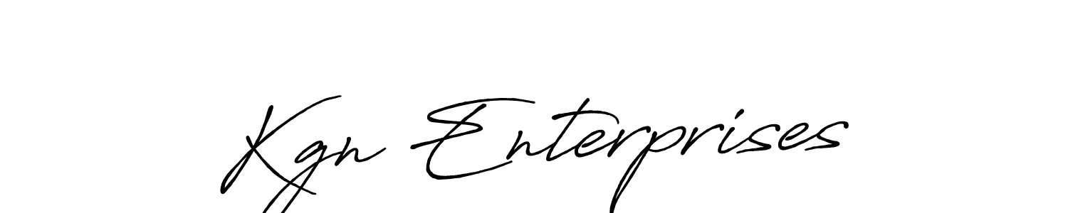 if you are searching for the best signature style for your name Kgn Enterprises. so please give up your signature search. here we have designed multiple signature styles  using Antro_Vectra_Bolder. Kgn Enterprises signature style 7 images and pictures png