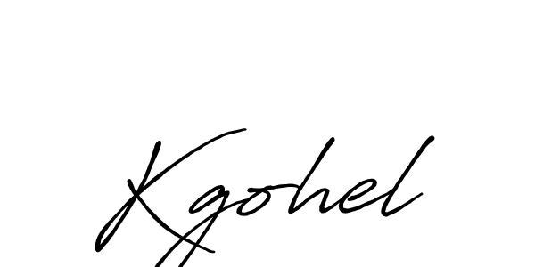 Also we have Kgohel name is the best signature style. Create professional handwritten signature collection using Antro_Vectra_Bolder autograph style. Kgohel signature style 7 images and pictures png