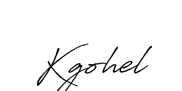 Also we have Kgohel name is the best signature style. Create professional handwritten signature collection using Antro_Vectra_Bolder autograph style. Kgohel signature style 7 images and pictures png