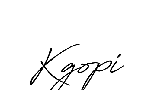 Create a beautiful signature design for name Kgopi. With this signature (Antro_Vectra_Bolder) fonts, you can make a handwritten signature for free. Kgopi signature style 7 images and pictures png
