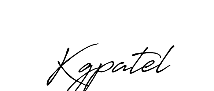 Create a beautiful signature design for name Kgpatel. With this signature (Antro_Vectra_Bolder) fonts, you can make a handwritten signature for free. Kgpatel signature style 7 images and pictures png