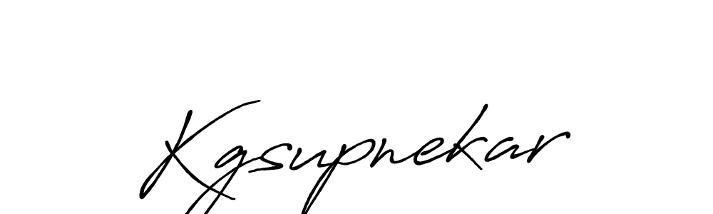 Kgsupnekar stylish signature style. Best Handwritten Sign (Antro_Vectra_Bolder) for my name. Handwritten Signature Collection Ideas for my name Kgsupnekar. Kgsupnekar signature style 7 images and pictures png