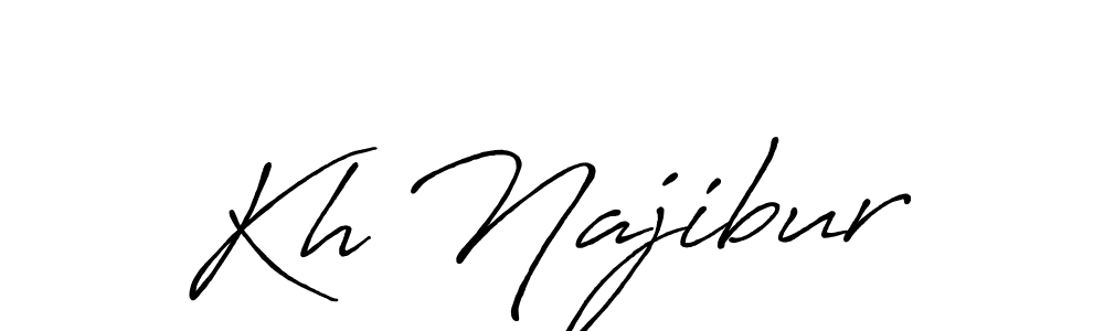 Once you've used our free online signature maker to create your best signature Antro_Vectra_Bolder style, it's time to enjoy all of the benefits that Kh Najibur name signing documents. Kh Najibur signature style 7 images and pictures png