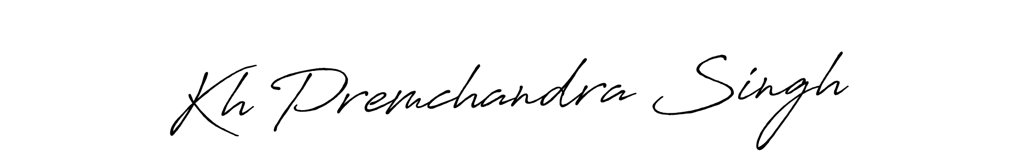 Design your own signature with our free online signature maker. With this signature software, you can create a handwritten (Antro_Vectra_Bolder) signature for name Kh Premchandra Singh. Kh Premchandra Singh signature style 7 images and pictures png