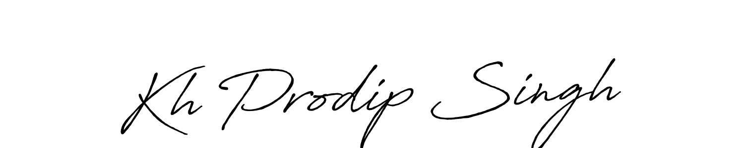 if you are searching for the best signature style for your name Kh Prodip Singh. so please give up your signature search. here we have designed multiple signature styles  using Antro_Vectra_Bolder. Kh Prodip Singh signature style 7 images and pictures png