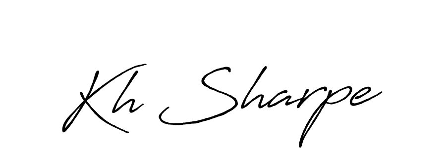 You should practise on your own different ways (Antro_Vectra_Bolder) to write your name (Kh Sharpe) in signature. don't let someone else do it for you. Kh Sharpe signature style 7 images and pictures png