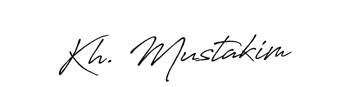 How to make Kh. Mustakim signature? Antro_Vectra_Bolder is a professional autograph style. Create handwritten signature for Kh. Mustakim name. Kh. Mustakim signature style 7 images and pictures png