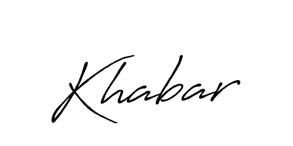 Best and Professional Signature Style for Khabar. Antro_Vectra_Bolder Best Signature Style Collection. Khabar signature style 7 images and pictures png