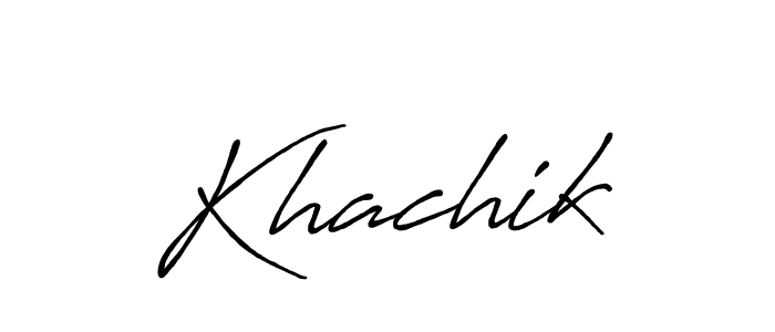 How to Draw Khachik signature style? Antro_Vectra_Bolder is a latest design signature styles for name Khachik. Khachik signature style 7 images and pictures png