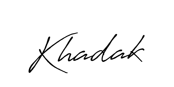 Khadak stylish signature style. Best Handwritten Sign (Antro_Vectra_Bolder) for my name. Handwritten Signature Collection Ideas for my name Khadak. Khadak signature style 7 images and pictures png