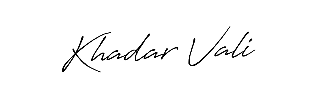 if you are searching for the best signature style for your name Khadar Vali. so please give up your signature search. here we have designed multiple signature styles  using Antro_Vectra_Bolder. Khadar Vali signature style 7 images and pictures png