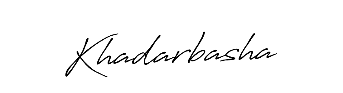Design your own signature with our free online signature maker. With this signature software, you can create a handwritten (Antro_Vectra_Bolder) signature for name Khadarbasha. Khadarbasha signature style 7 images and pictures png