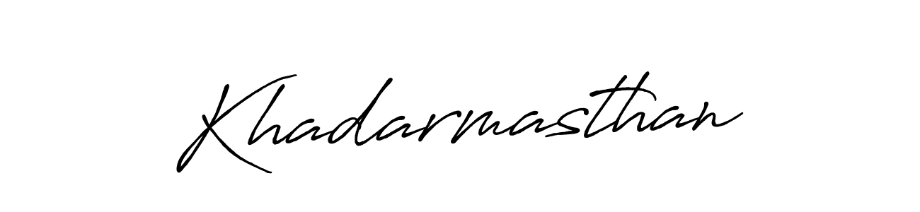 Design your own signature with our free online signature maker. With this signature software, you can create a handwritten (Antro_Vectra_Bolder) signature for name Khadarmasthan. Khadarmasthan signature style 7 images and pictures png