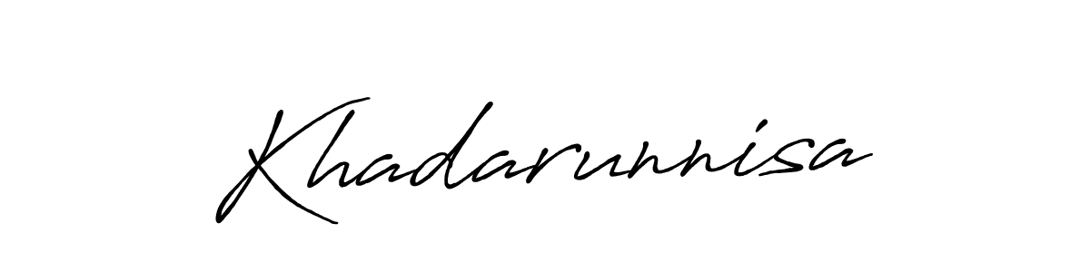 How to Draw Khadarunnisa signature style? Antro_Vectra_Bolder is a latest design signature styles for name Khadarunnisa. Khadarunnisa signature style 7 images and pictures png