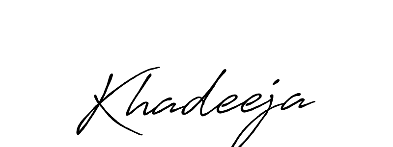 Also You can easily find your signature by using the search form. We will create Khadeeja name handwritten signature images for you free of cost using Antro_Vectra_Bolder sign style. Khadeeja signature style 7 images and pictures png