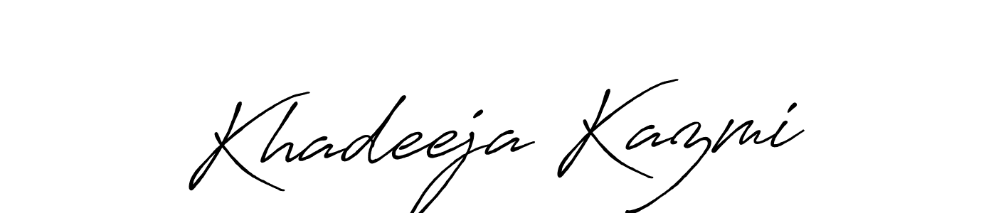 Also You can easily find your signature by using the search form. We will create Khadeeja Kazmi name handwritten signature images for you free of cost using Antro_Vectra_Bolder sign style. Khadeeja Kazmi signature style 7 images and pictures png