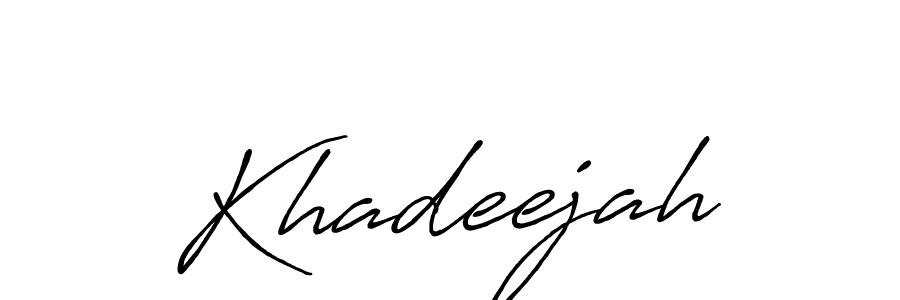 Also we have Khadeejah name is the best signature style. Create professional handwritten signature collection using Antro_Vectra_Bolder autograph style. Khadeejah signature style 7 images and pictures png