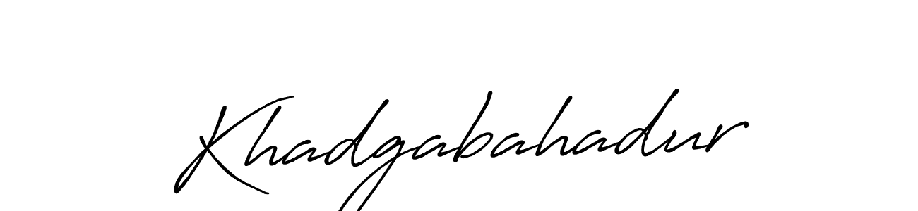 It looks lik you need a new signature style for name Khadgabahadur. Design unique handwritten (Antro_Vectra_Bolder) signature with our free signature maker in just a few clicks. Khadgabahadur signature style 7 images and pictures png