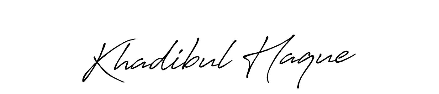 How to make Khadibul Haque signature? Antro_Vectra_Bolder is a professional autograph style. Create handwritten signature for Khadibul Haque name. Khadibul Haque signature style 7 images and pictures png