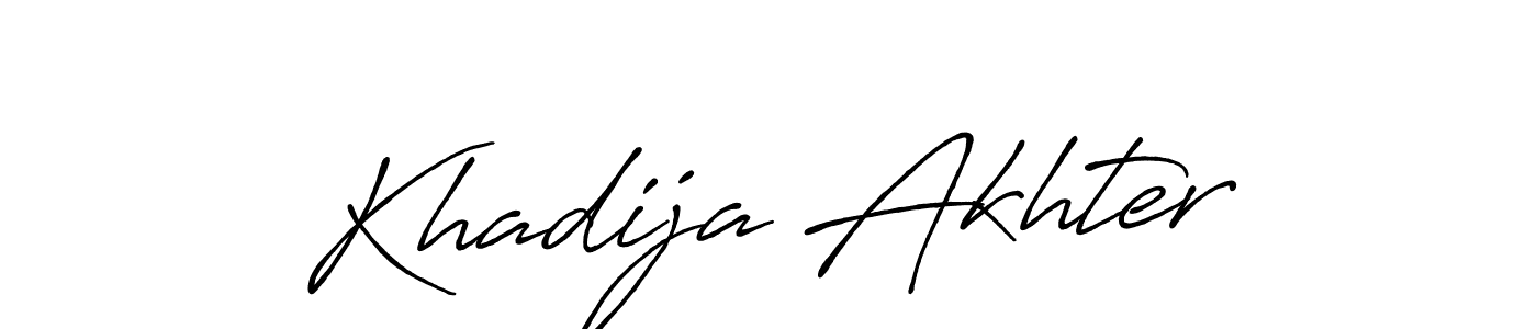 Also You can easily find your signature by using the search form. We will create Khadija Akhter name handwritten signature images for you free of cost using Antro_Vectra_Bolder sign style. Khadija Akhter signature style 7 images and pictures png