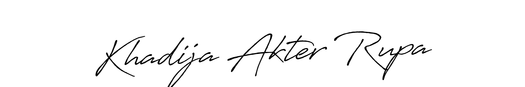 Similarly Antro_Vectra_Bolder is the best handwritten signature design. Signature creator online .You can use it as an online autograph creator for name Khadija Akter Rupa. Khadija Akter Rupa signature style 7 images and pictures png