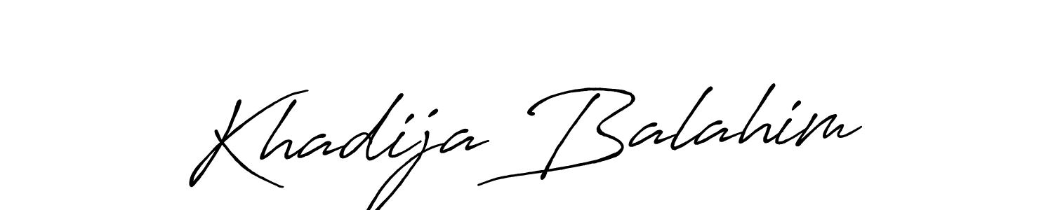 How to Draw Khadija Balahim signature style? Antro_Vectra_Bolder is a latest design signature styles for name Khadija Balahim. Khadija Balahim signature style 7 images and pictures png