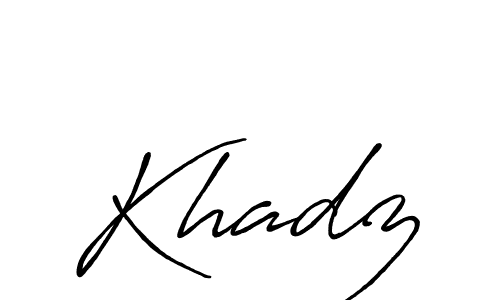 Best and Professional Signature Style for Khadz. Antro_Vectra_Bolder Best Signature Style Collection. Khadz signature style 7 images and pictures png