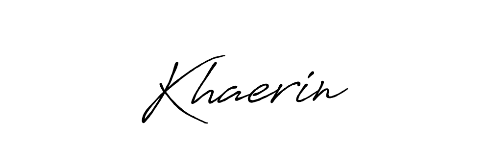 Also You can easily find your signature by using the search form. We will create Khaerin♡ name handwritten signature images for you free of cost using Antro_Vectra_Bolder sign style. Khaerin♡ signature style 7 images and pictures png