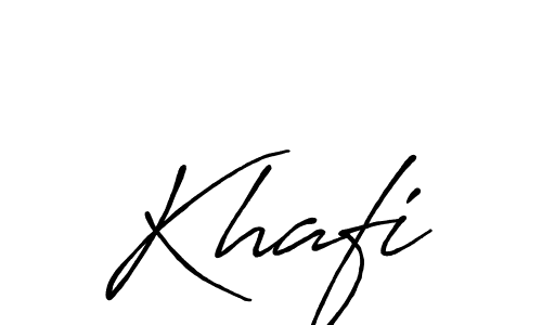 How to make Khafi signature? Antro_Vectra_Bolder is a professional autograph style. Create handwritten signature for Khafi name. Khafi signature style 7 images and pictures png