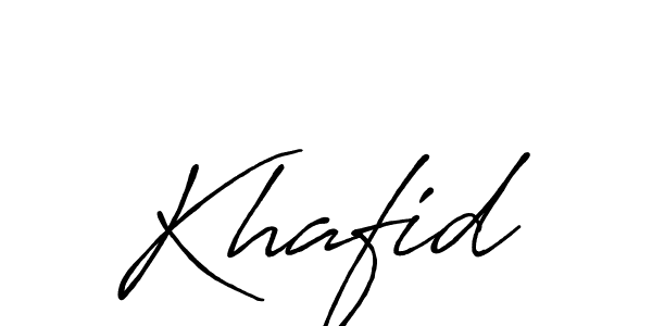 You should practise on your own different ways (Antro_Vectra_Bolder) to write your name (Khafid) in signature. don't let someone else do it for you. Khafid signature style 7 images and pictures png