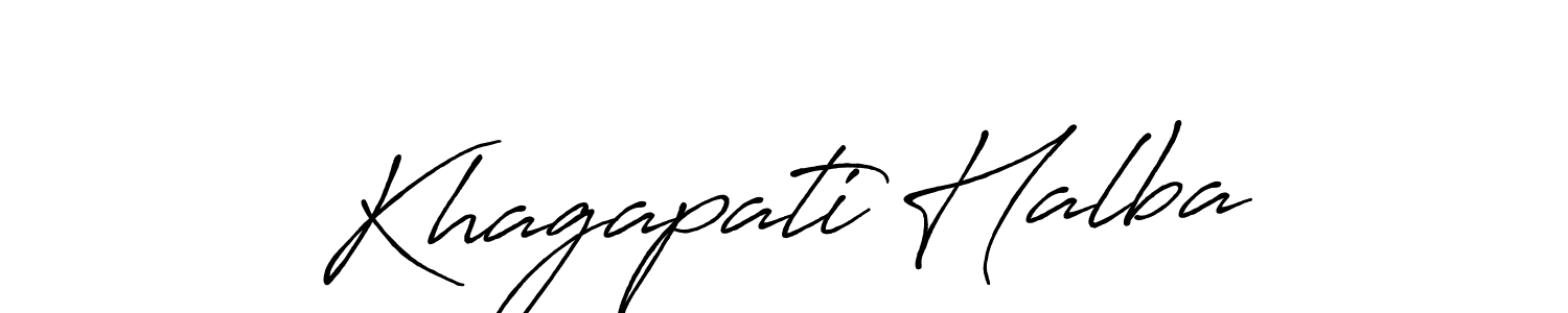 How to make Khagapati Halba signature? Antro_Vectra_Bolder is a professional autograph style. Create handwritten signature for Khagapati Halba name. Khagapati Halba signature style 7 images and pictures png