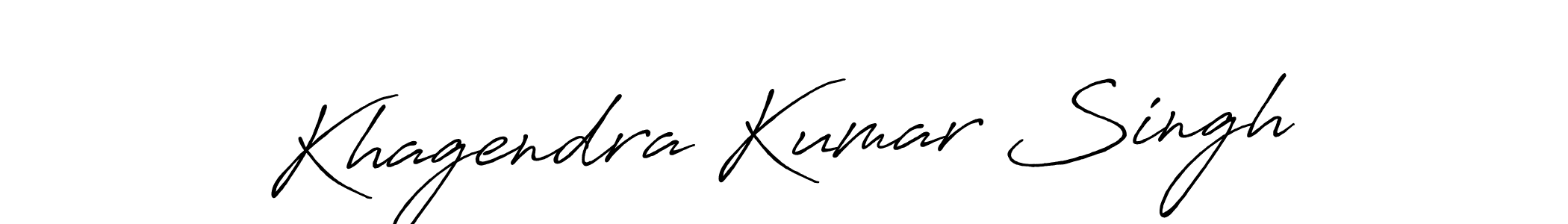 Khagendra Kumar Singh stylish signature style. Best Handwritten Sign (Antro_Vectra_Bolder) for my name. Handwritten Signature Collection Ideas for my name Khagendra Kumar Singh. Khagendra Kumar Singh signature style 7 images and pictures png